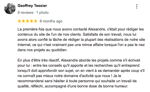 Avis Alexandre Montenon - Geoffrey Tessier