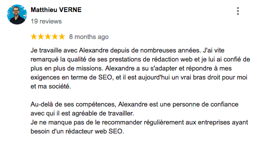 Avis Alexandre Montenon - Matthieu Verne