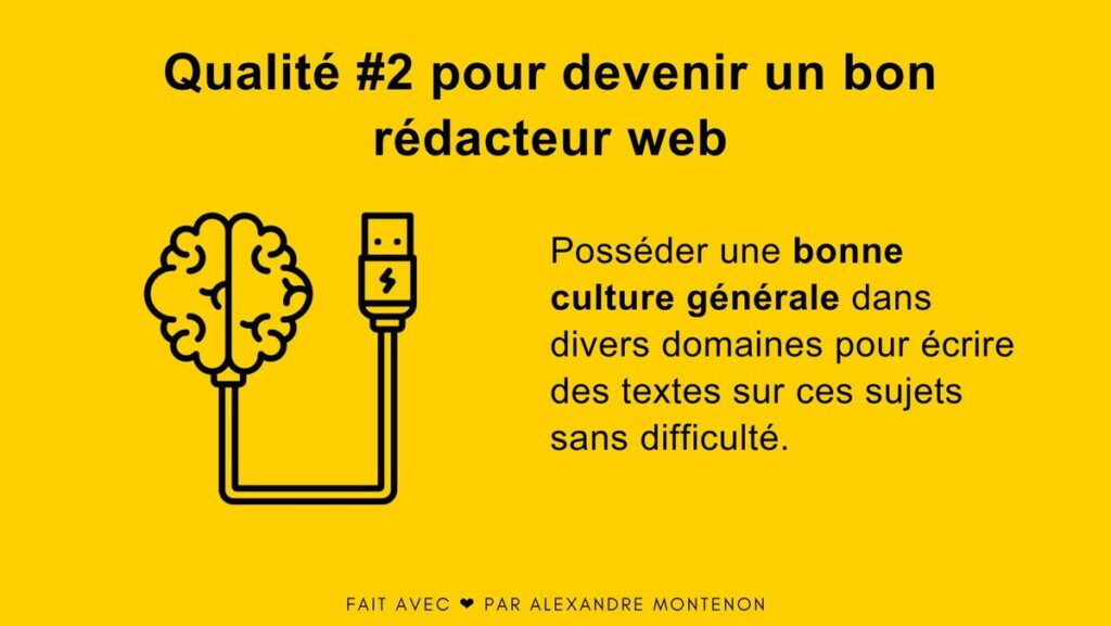 Avoir une bonne culture générale pour devenir rédacteur web